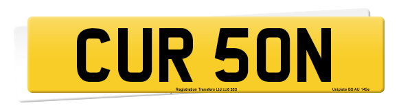 Registration number CUR 50N